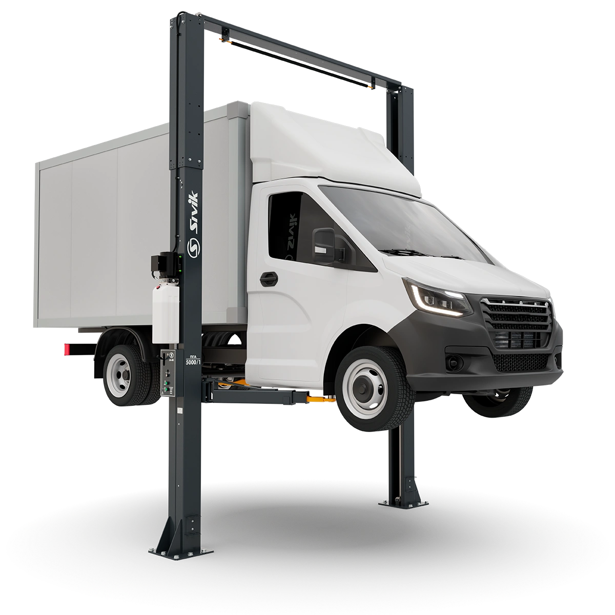 картинка Двухстоечный электрогидравлический подъемник ПГА-5000/1 (высокая версия для LCV) Sivik